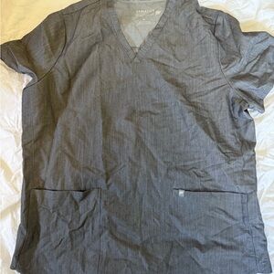 Fabletics Gray V-Neck Top